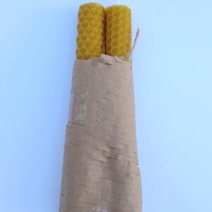 Paquetitos de dos velas de miel.